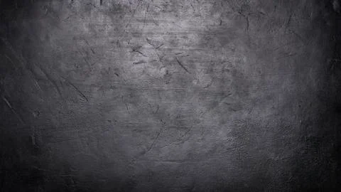 Top view of old dark concrete pattern, background with scratches and dents wi Stock Photos