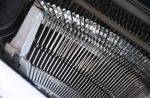 Top view of an old typewriter. Conceptual Stock Photos