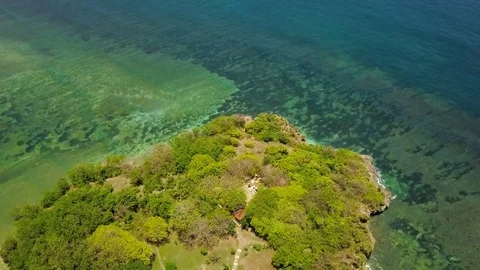 Top view of one of Bali's beaches Stock Footage 83757301
