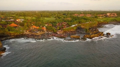 Top view of one of Bali's beaches Stock Footage 83757302