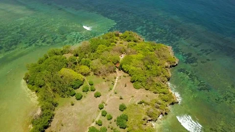 Top view of one of Bali's beaches Stock Footage 83757318