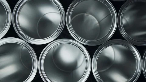 Top view, one empty can Stock Footage 126733668