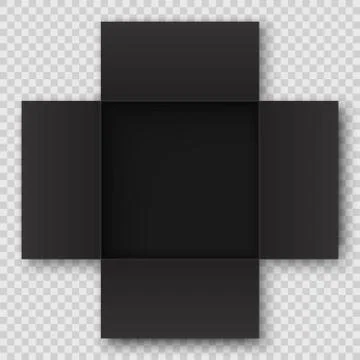 Top view open  box Stock Illustration