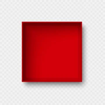 Top view open  box Stock Illustration