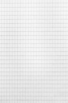 Top view of open empty notebook page with rectangular grid pattern Foto stock