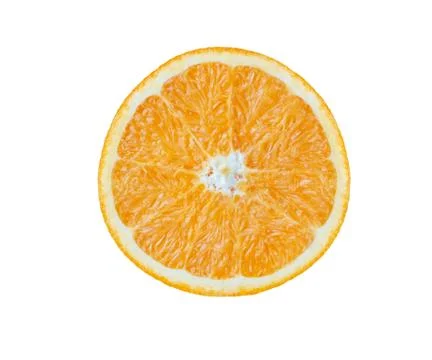Top-view oranges on the white background Foto stock
