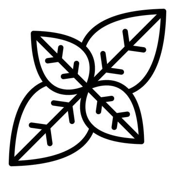 Top view oregano icon outline vector. Herb plant Stock Illustration
