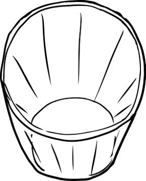 Top View Outlined Glass Stock Illustration
