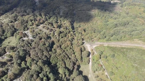 Top view over the countryside Stock Footage 112331965