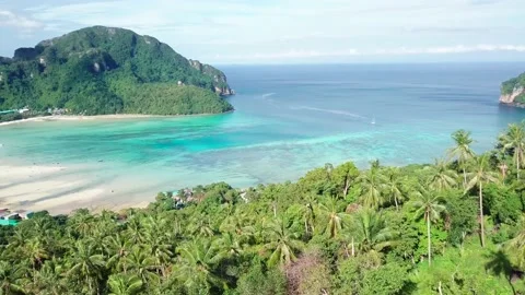Top view over green tropical islands. Stock Footage 161466695