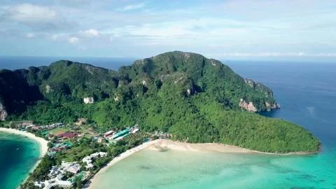 Top view over green tropical islands. Stock Footage 161466699