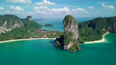 Top view over green tropical islands. Stock Footage 161466829