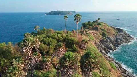 Top view over green tropical islands. Stock Footage 161873549