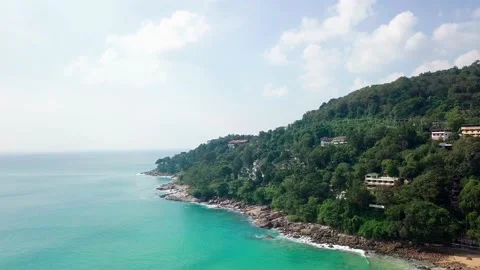 Top view over green tropical islands. Stock Footage 161873654