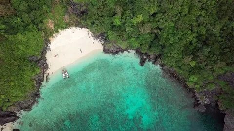 Top view over green tropical islands. Stock Footage 161873757