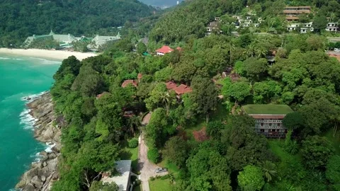 Top view over green tropical islands. Stock Footage 162027764