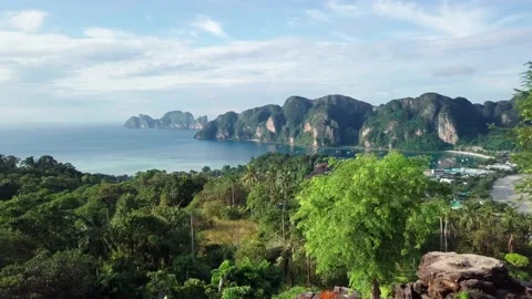 Top view over green tropical islands. Stock Footage 162027782