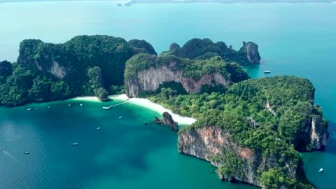 Top view over green tropical islands. Stock Footage 162027936