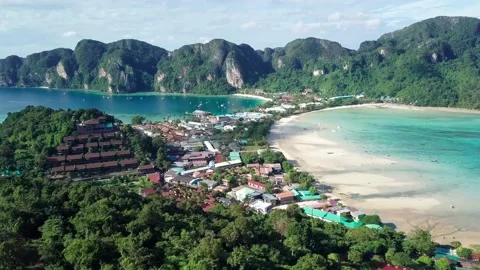 Top view over green tropical islands. Stock Footage 162612041