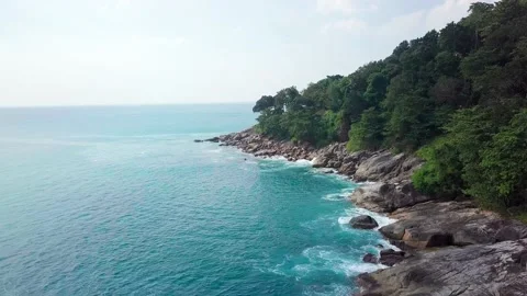 Top view over green tropical islands. Stock Footage 162612045