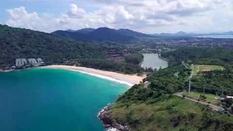 Top view over green tropical islands. Stock Footage 162655210