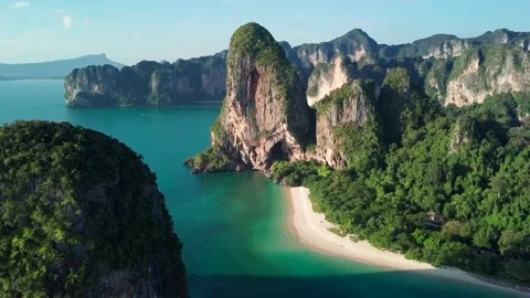 Top view over green tropical islands. Stock Footage 162655424