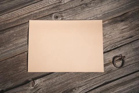 Top view of paper sheet Foto stock