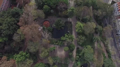 Top View of a Park Video stock 58800174