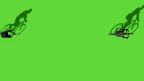 Top View People Walking Activity Green Screen Stock Footage 323797135