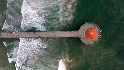 Top View Of People Walking On The Pathwa... | Stock Video | Pond5