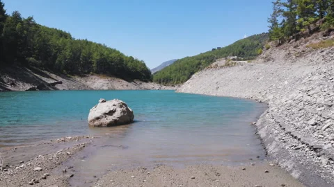 Top view of picturesque mountain river close up Stock Footage 130401009