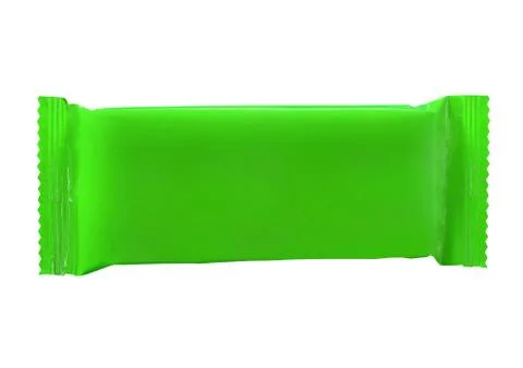 Top view of plastic pouch snack packaging for chocolate wafers Photos