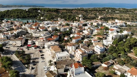 Top view of Porto Cheli Stock Footage 122939874