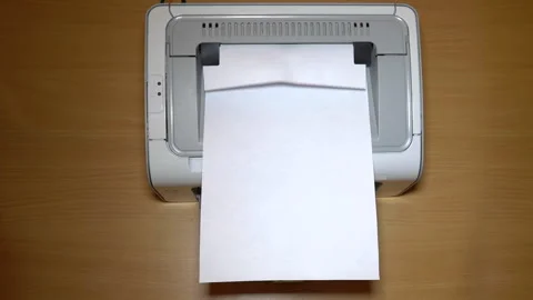 Top view of a printer Stock Footage 242302581