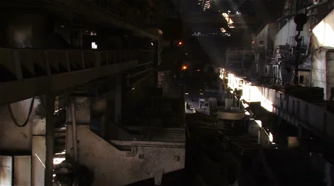 Top view of the production Stock Footage 55528585