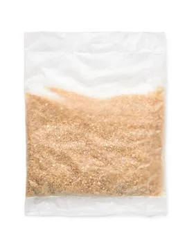 Top view of quick cooking wheat porridge Stock Photos
