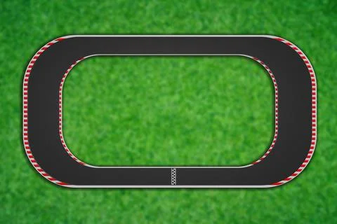 Top view of race circuit Stock Illustration