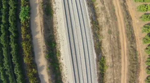 Top view of railway Stock Footage 41842704