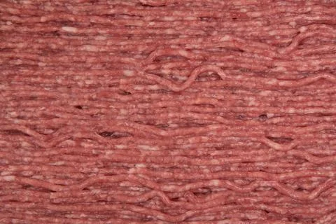 Top view of raw minced beef meat Foto stock