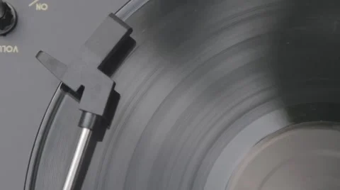 Top view of record player Stock Footage 40018831