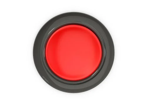 Top view of red button Stock Illustration