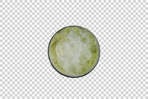 Top View of a Refreshing Drink with Crushed Ice in a Glass Stock Photos