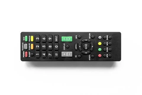 Top view remote control on white background Stock-Fotos