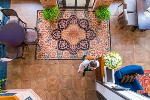 Top view of a restaurant Stock Photos