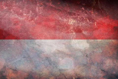 Top view of retro flag Canton of Solothurn, Switzerland with grunge texture.  Stock Illustration