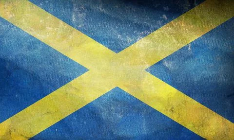 Top view of retro flag of Saint Alban's cross . grunge flag of united kingdom Stock Illustration