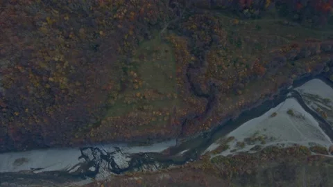 Top view on a river. Stock Footage 165163484