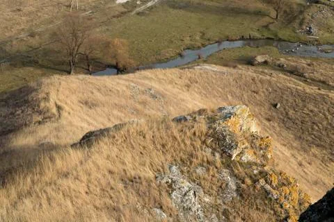 Top view on the river. Stock Photos