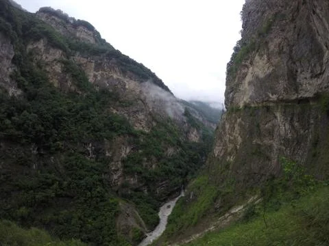 Top view of the river Stock Photos