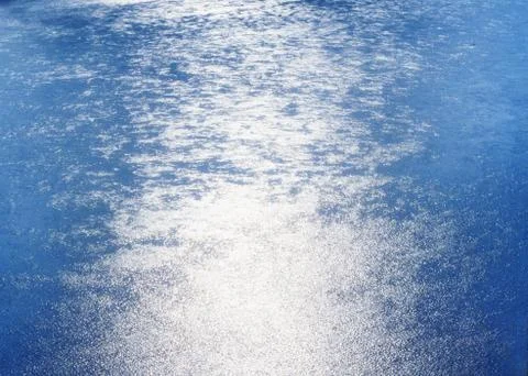 Top view of the river on a sunny day Stock Photos
